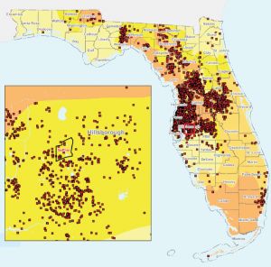 sinkholes sinkhole counties disappearing risks areas pinellas jubilacin mudarse sabas miedo clearwater illustrates prone riskmanagementmonitor